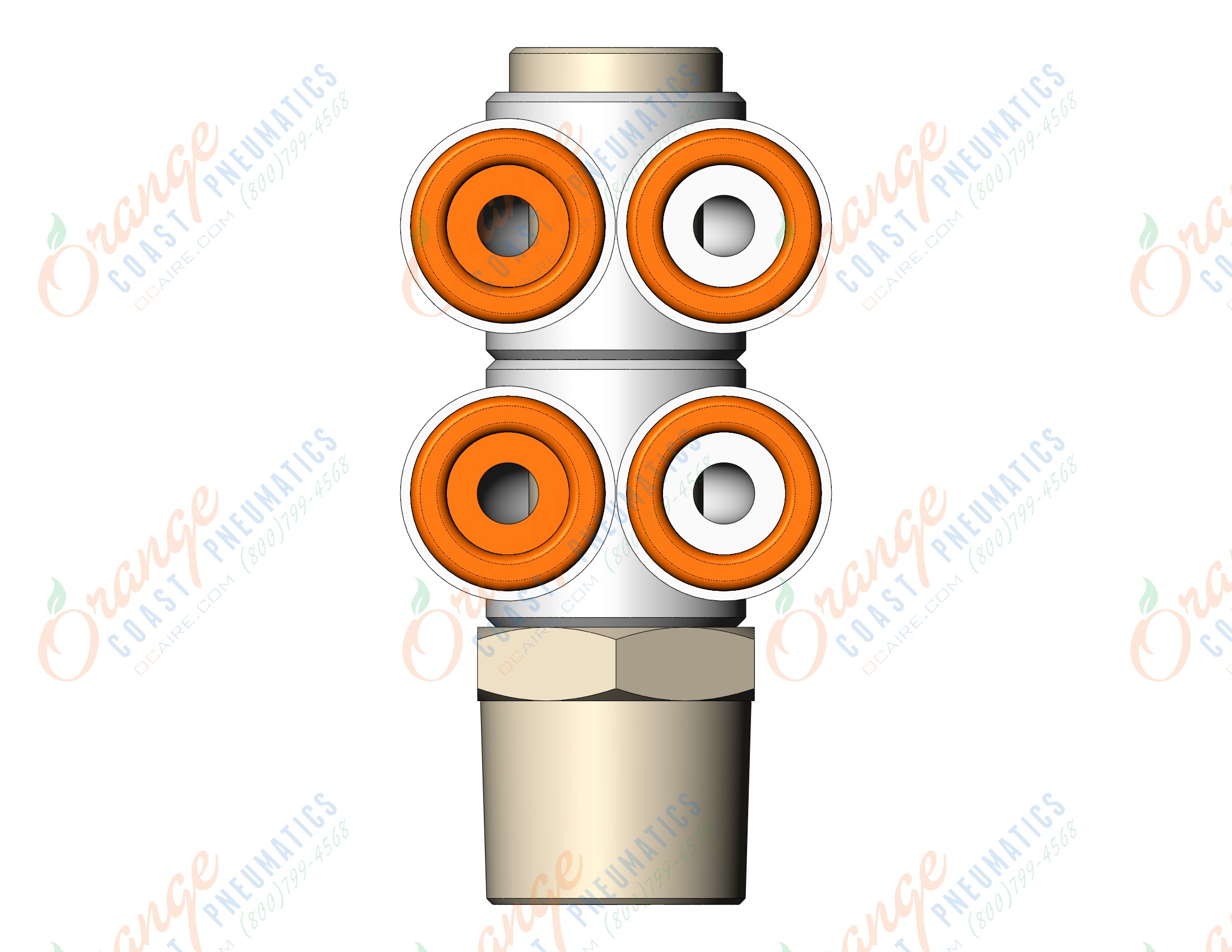 SMC KQ2ZD07-35AS fitting, dble br uni male elbo, KQ2 FITTING (sold in packages of 10; price is per piece)