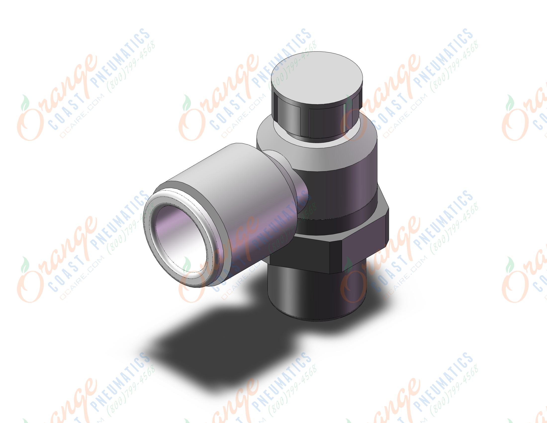 SMC AS2201F-02-10SA flow control w/fitting, FLOW CONTROL W/FITTING***