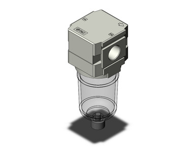 SMC AFM20-N02-CZ-A Mist Separator - 0.3 Micron, 1/4NPT Ports With Auto Drain