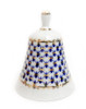 Cobalt Net Bell from Lomonosov Porcelain in St. Petersburg Russia