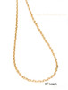 Gold Plated Silver 20 inch Chain