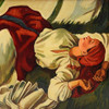 Sleeping Peasant Girl [Serebryakova] Russian Masterpiece Painting