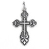 St. Olga Sterling Silver Orthodox Cross [Patina]