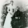 Nicholas II of Russia and Alexandra Feodorovna (Alix of Hesse) in 1894. Black and white 8x10 photo on quality Kodak paper.