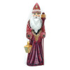 Grandfather Frost in a Red Coat with Staff and Lantern (Дед Мороз в красном шубе с посохом и фонарем)  Russian Christmas carving