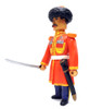 Life Guard Cossack Figure. Beautifully detailed, lovingly recreated and painted carved figure of an aide-de-camp uniform circa 1900 - scarlet cherkesska with gold edging and pipings, beshmet, blue breeches with yellow stripes, and papakha. Made in Russia.
