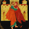 Sts. Joachim and Anna [Palekh Icon]  1990s