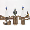 Antique carved toy representation of the monastery at Sergiev Posad. Circa 1890-1910.