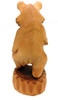 Misha Bear, Commander of the Forest (Миша Медведь, Хозяин Леса). Misha, the endearing moniker for a Russian bear, stalks about his domain with his trusty binoculars, while bird watching at the same time. Striking carving from Bogorodsk, circa 1990. 11" in height.