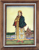 Tatjana (Tatiana) Porzellanbild (Porcelain picture). Original by the Russian artist and illustrator Boris Zworykin. From the "Russian Beauty" collection circa 1900 and credited to his illustrations for Boris Godunov. Porcelain tile was made by Villeroy & Boch in West Germany. In the walnut frame designed especially for the tile. Tatjana (Tatiana) Porzellanbild (Porcelain picture). Original by the Russian artist and illustrator Boris Zworykin. From the "Russian Beauty" collection circa 1900 and credited to his illustrations for Boris Godunov. Porcelain tile was made by Villeroy & Boch in West Germany. In the walnut frame designed especially for the tile.