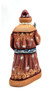 Grandfather Frost (Дед Мороз). A small, delicate Grandfather Frost with mischievous charm. Detailed painted carving from Sergiev Posad circa 2012.
