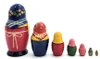 Zagorsk 7-nest Matryoshka [1950s-60s]. One prominent feature of Russian nesting dolls in particular, and Russian applied art, in general, is that folk art, such as this doll, made 65 years ago appears to the observer as if it had been made in even earlier times. This is due to the conditions and skills of production which changed little from the late 19th century up the 1960s and 1970s. Dolls from before the start of the "tourist" era in the USSR - roughly late 1950s - early 1960s - are uncommon. At this time, tourism was on the rise, and with it, the business of making folk art began increasing.
