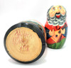 Extended Russian Farmhouse Family.  A finely painted artistic doll that features three generations of a simple family that lives on a farm in a village. Farm themes have always been popular in matryoshka production as the farm represents an idyllic and genuinely practical state of affairs in Russia, yesterday and today. The rural experience is universal, and while romanticized, it also reveals that which is mostly lost. This enjoyable set, that even manages to sneak a birch limb on the first doll, is from Zagorsk. 10 nest, 8"x 1".