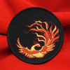 Russian Firebird жар-птица Embroidered Emblem on a black background