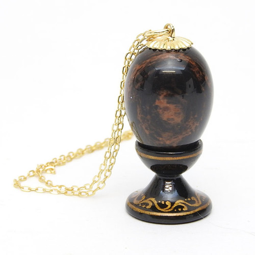 Polished Marble Egg Pendant