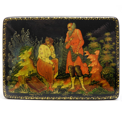 Fisherman and the Goldfish [Palekh] by Kochupalov