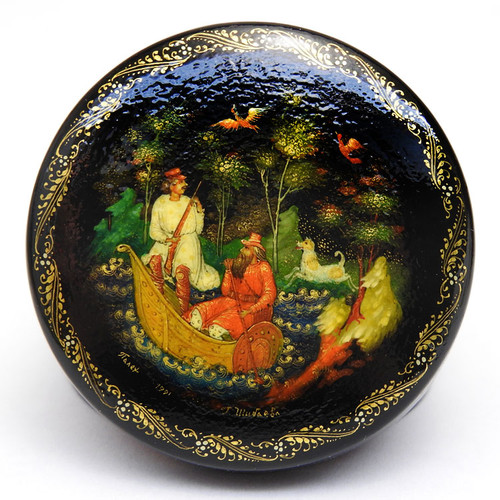 Duck Hunting (Утиная охота). Duck Hunting (Утиная охота). Hunting scenes in Russian art are a genre inherited from the 18th and 19th centuries. Two hunters, together with their presumably faithful hound, pursue ducks for dinner while ensconced in their small boat in the lagoon. Duck Hunting (Утиная охота). Duck Hunting (Утиная охота). Hunting scenes in Russian art are a genre inherited from the 18th and 19th centuries. Two hunters, together with their presumably faithful hound, pursue ducks for dinner while ensconced in their small boat in the lagoon.