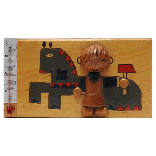 A Boy Fashions a Horse (Мальчик лепит лошадку) USSR Kalinin Thermometer A Boy Fashions a Horse (Мальчик лепит лошадку) USSR Kalinin Thermometer