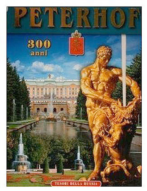 Peterhof. 300 Years. Nina Vernova, Vadim Znamenov. Russia: Abris Art Publishers (The Peterhof State Museum-Reserve), 2007. 160 pages. Glossy softcover. Profusely illustrated in color. The Peterhof Palace, aka "The Russian Versailles" is a series of palaces and gardens located in Saint Petersburg, Russia. Peter I, aka "The Great", commissioned the palace after seeing the Palace of Versailles of Louis XIV. The architect between 1714 and 1728 was Domenico Trezzini who favored the Baroque style. Francesco Bartolomeo Rastrelli (1700-1771) completed an expansion from 1747 to 1756 for Elizabeth of Russia. The name was changed to "Petrodvorets" ("Peter's Palace") in 1944 as a result of anti-German sentiment, but the original name was restored in 1997.