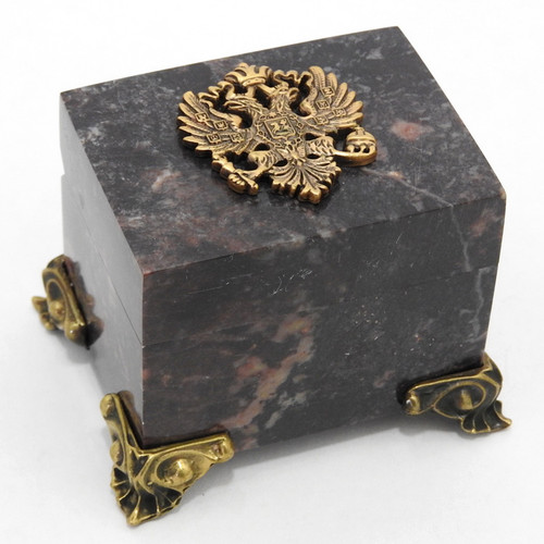 Imperial Stone Box with Double Headed Eagle 4