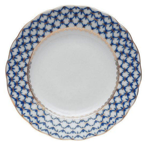Cobalt Net Small Dessert Plate (6")