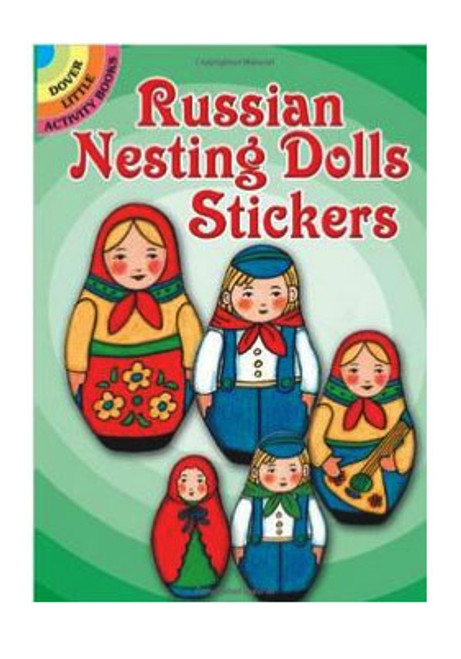 Full-color Russian Matryoshka stickers