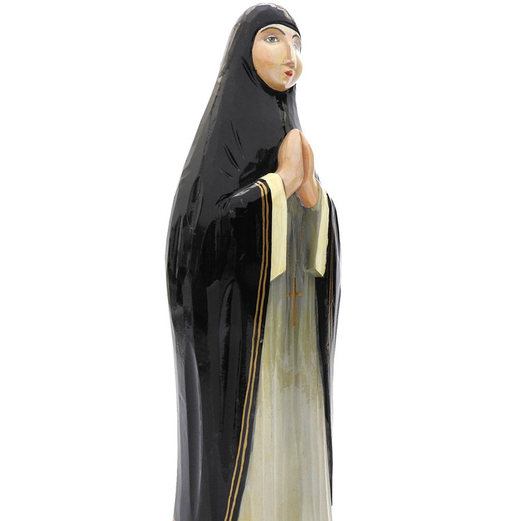 Orthodox Nun was finely carved and painted in 1996 in Sergiev-Posad. and signed by the artist.