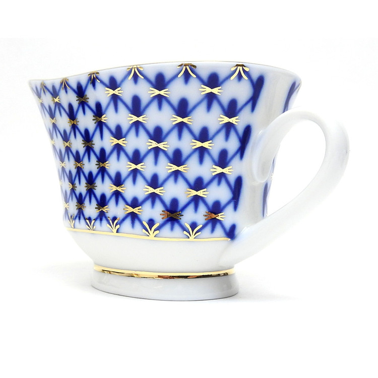 Cobalt Net Sauce or Gravy Boat