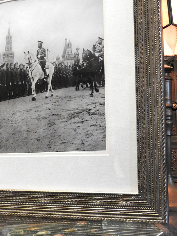 Large Portrait of Nicholas II on Parade