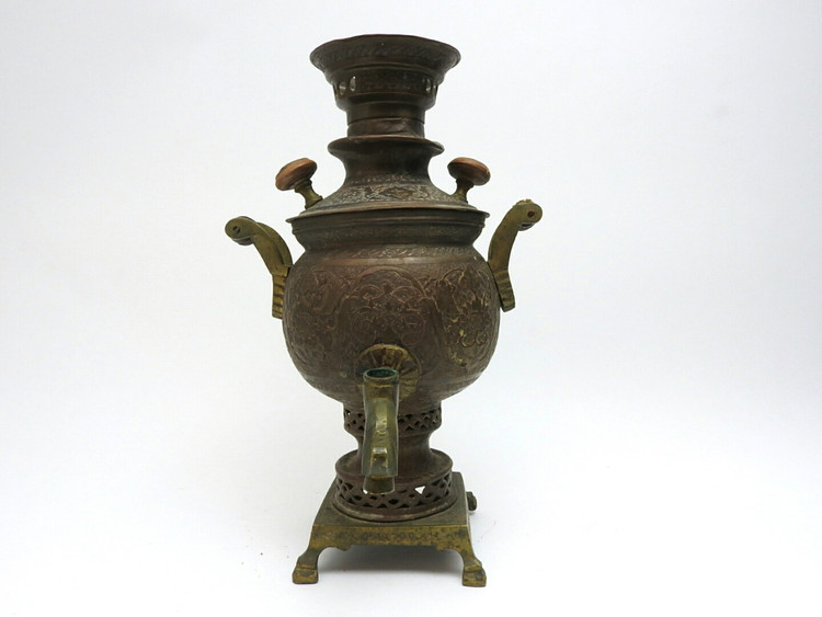 Golden Gzhel Electric Samovar Set