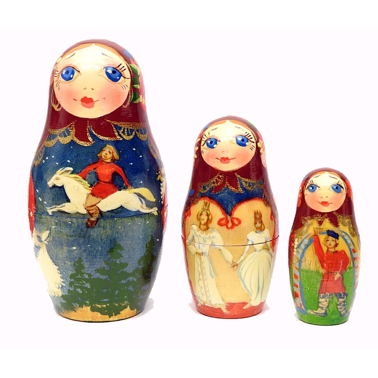 Konyok Gorbunok Artistic Fairy Tale Matryoshka Doll 