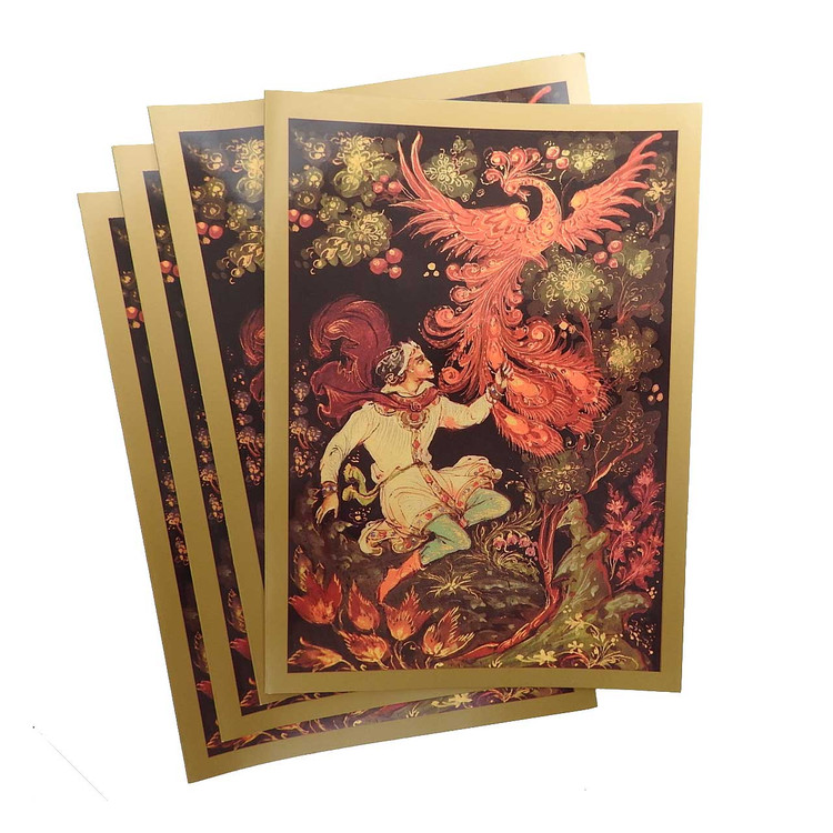 The Firebird Lacquer Note Cards from The Russian Gift Shop in Lisle IL