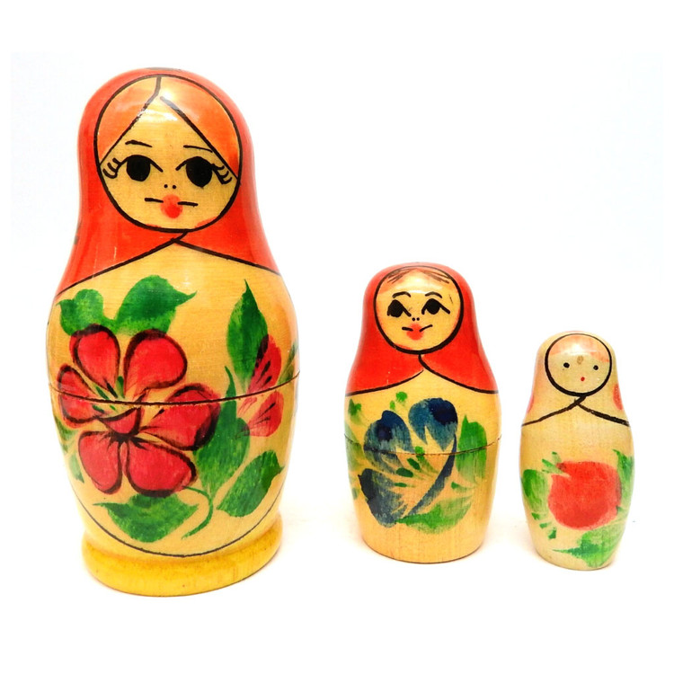 Vintage Mini Matryoshka Nesting Doll
