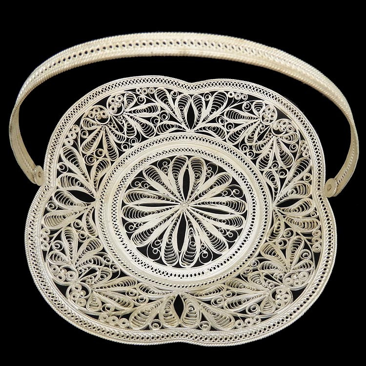 "Flower" Basket with Handle