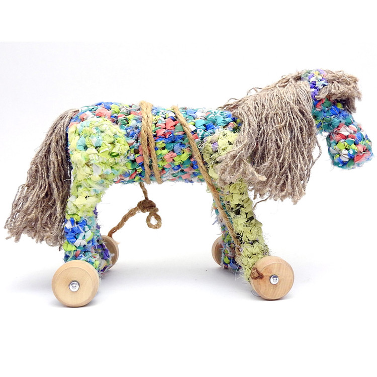 Patchwork  Pull-Along Toy Horse