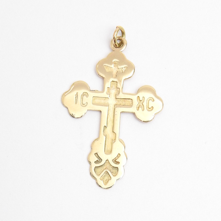 18Kt Gold Russian Orthodox Cross  