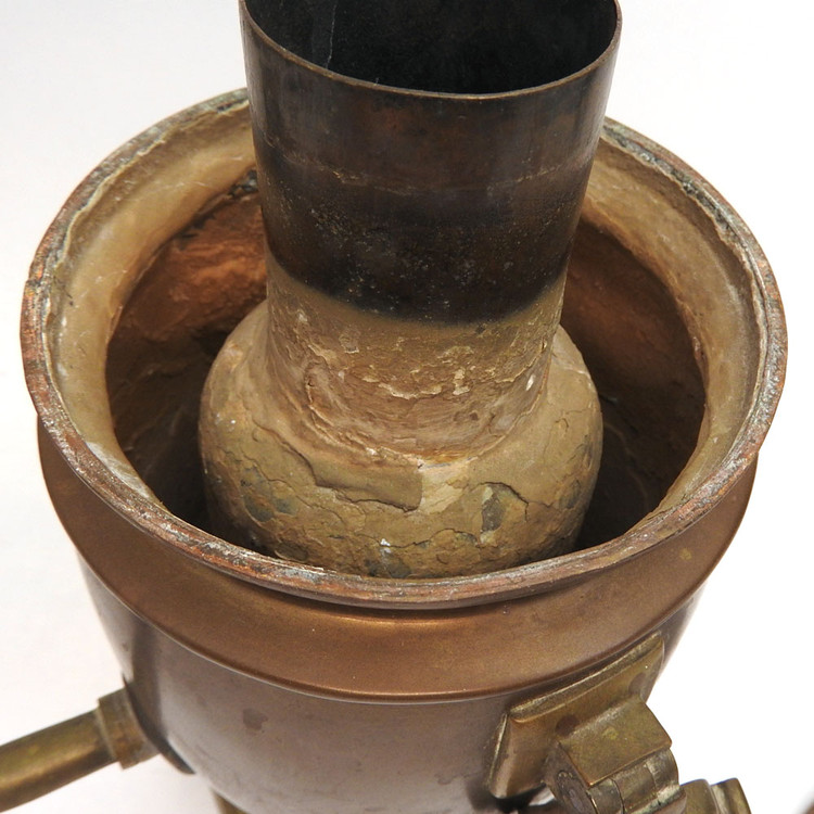 Pre-revolutionary small brass samovar