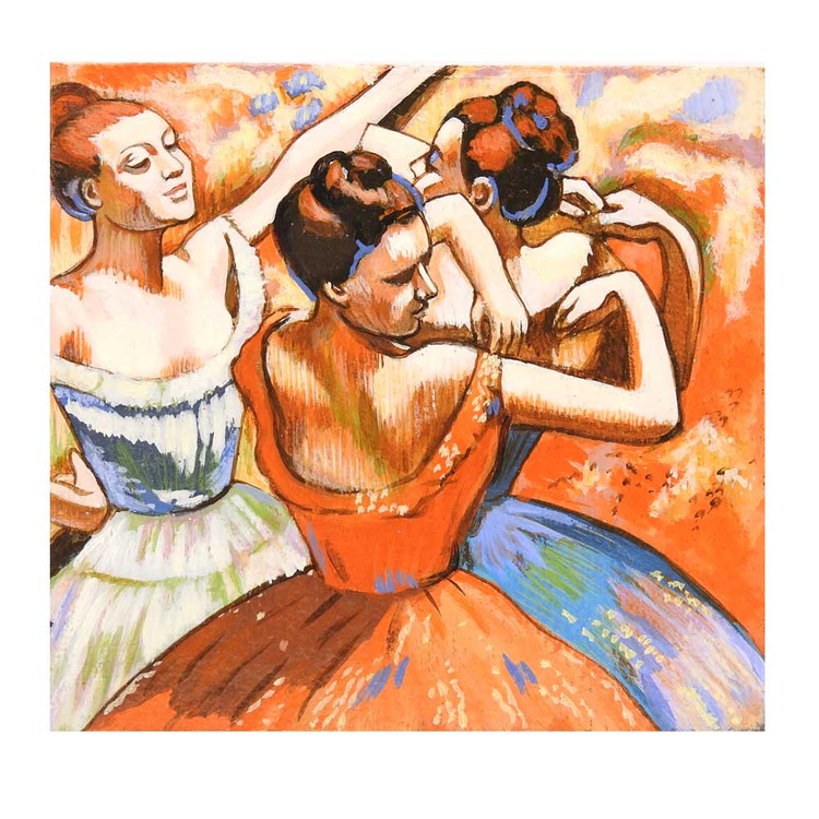 Ballet Study Danseuses  [Degas] Unframed Masterpiece Replica Painting