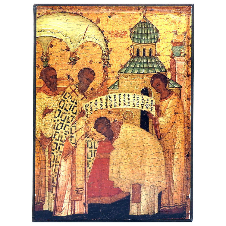 Alexander A Saltykov. The Andrei Rublev Museum of Early Russian Art (Музей древнерусского искусства имени Андрея︡ Рублева). The Andrei Rublev Museum of Ancient Russian Art houses a unique collection of works of ancient Russian art of the 14th-18th centuries. The Moscow School is well represented, as are works from the Novgorod School, Tver icons and the Northern region, and other centers. Additionally, the museum owns collections of sewing, small plastic arts, stone and wood carvings, ancient manuscripts and early printed books. This edition contains well-known, as well as previously unpublished, works. USSR (Leningrad): Khudozhnik RSFSR, [1981]. Second edition, 1985. 264 pages, printed on coated paper. Text in Russian with summaries in English, German and French. Index of illustrations in same four languages. Notes in Russian. Hardcover with dustjacket in a clear protective jacket cover.