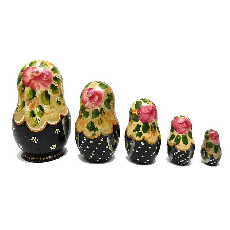 Matryona Matryoshka is a  nicely decorated doll from Bogorodsk from around 2000.