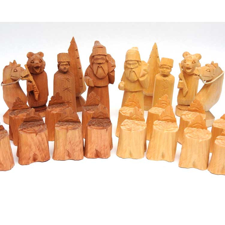 Bogorodsk Hand Carved Chess Set