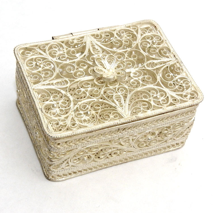 Small Filigree Box for Orthodox Cross