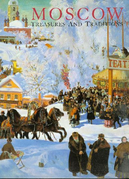 Moscow: Treasures and Traditions (Smithsonian Institution Traveling Exhibition Service). W. Bruce Lincoln, Olga Gordeeva, John Bowlt, other authors. The rich Moscow artistic legacy and the effects of various political, social and religious changes on the city's creative climate over the past 500 years are recorded here in 12 essays by primarily Russian curators and academics. Topics include the capital's cultural heritage from the 1300s, the influence of European and Oriental styles on the traditional clothing of Moscow, Russian art from 1910 onward, painting, metalwork, jewelry, porcelain and armor.