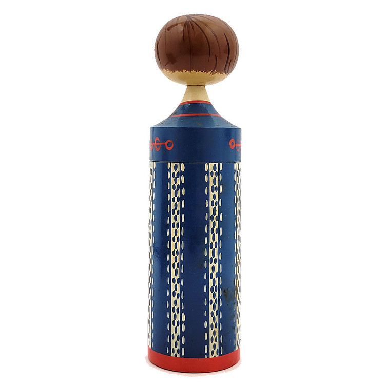 Polish "Figurka" Small Case.  Charming and unusual Polish painted wood case. Translated, the label reads: "State-owned enterprise" "wholesale retail services" "Warsaw" and "Figurka Jubiler (Figure)" over printed in caps. Probably 1980s.