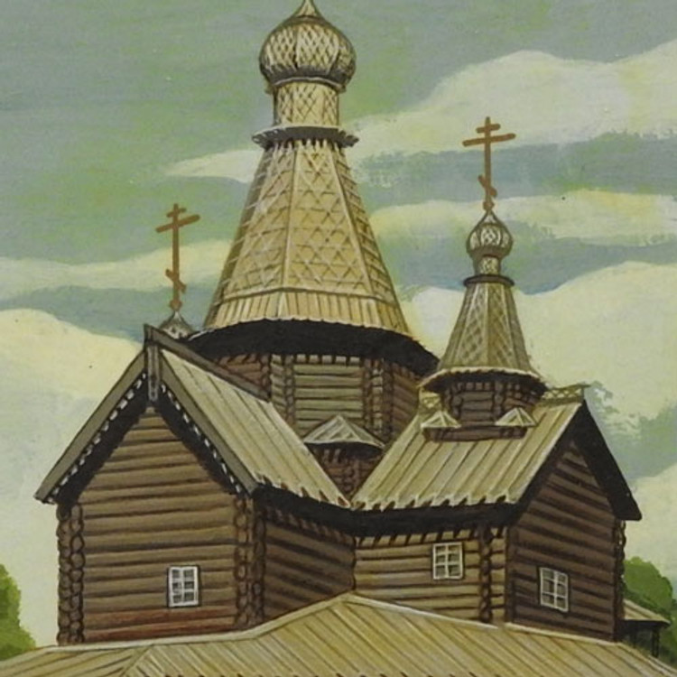 Russian Church Painting - Nativity of our Lady