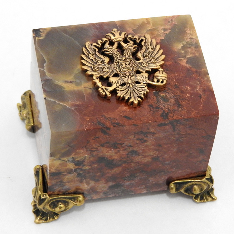 Imperial Stone Box with Double Headed Eagle 3