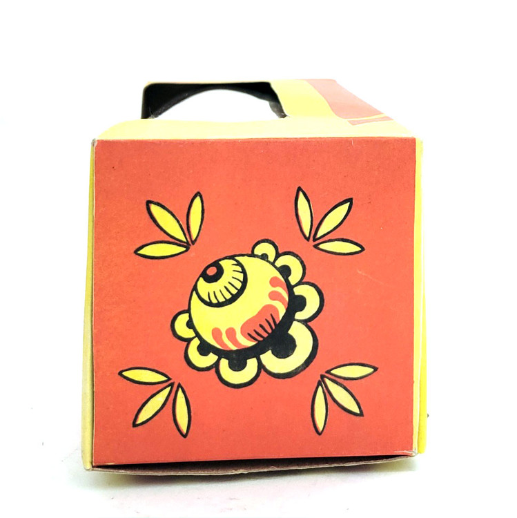 Mechanical Matryoshka (Механическая Матрешка). This entertaining Matryoshka spins one way and then the other, back and forth. Made in the Soviet Union pre-1991 at LZM (Leningradskiy Zavod Metalloizdeliy). NIB (New in Box). With key. Unusual in new condition. 7". Made in USSR