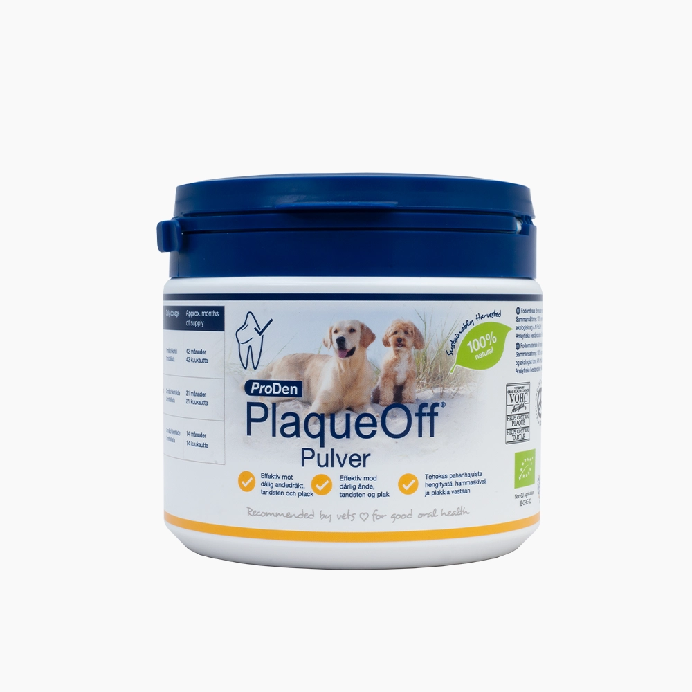 Orozyme PlaqueOff Para Perros Y Gatos - 40g, Reduce Sarro Y Mal Aliento, Con Alga Ascophyllum Nodosum