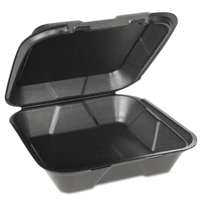 Genpak Supermarket Trays Black Foam 8 1/4 x 1/2 x 5 3/4 500/Carton 2SBK