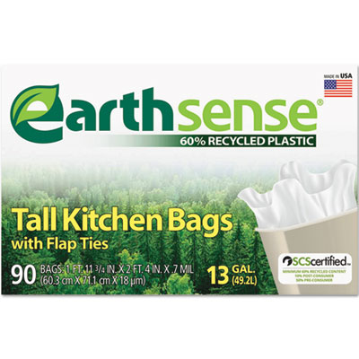 WEB GES6TL50 - $16.97 - Large Trash Bags, 33gal, .75mil, 32.5 x 40, Black,  50 Bags/Box